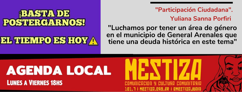 “Luchamos por tener un área de género en el municipio de General Arenales que tiene una deuda histórica en este tema”