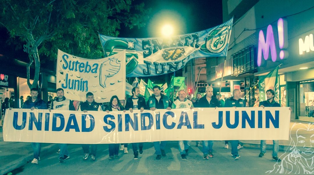 La Mesa de Unidad Sindical se movilizó en Junín
