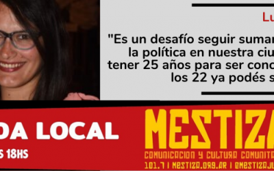 “Es un desafío seguir sumando jóvenes a la política en nuestra ciudad. Hay que tener 25 años para ser concejal cuando a los 22 ya podés ser diputado”