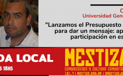 “Lanzamos el Presupuesto Participativo para dar un mensaje: apostamos a la participación en este contexto”