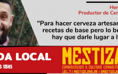 “Para hacer cerveza artesanal tenemos recetas de base pero lo bueno es que hay que darle lugar a la creación”