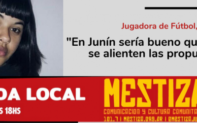 “En Junín sería bueno que se apoyen y se alienten las propuestas de la juventud”