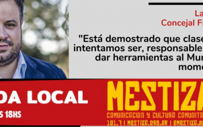 “Está demostrado que clase de oposición intentamos ser, responsable y tratando de dar herramientas al Municipio en este momento de crisis”