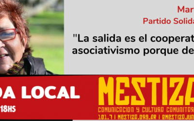 “La salida es el cooperativismo y el asociativismo porque acá, nadie sale solo”